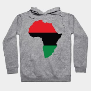 Red, Black & Green Africa Flag Hoodie